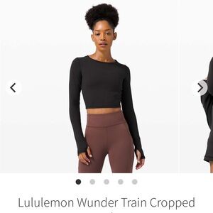 Wunder Train Crop Long Sleeve